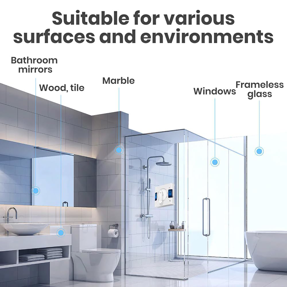 Intelligent Window Cleaning Robot with Built-in Dual Water Spray