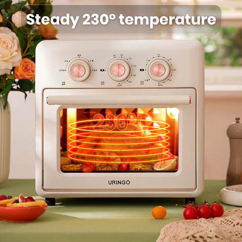 compact 2-in-1 electric air fryer oven
