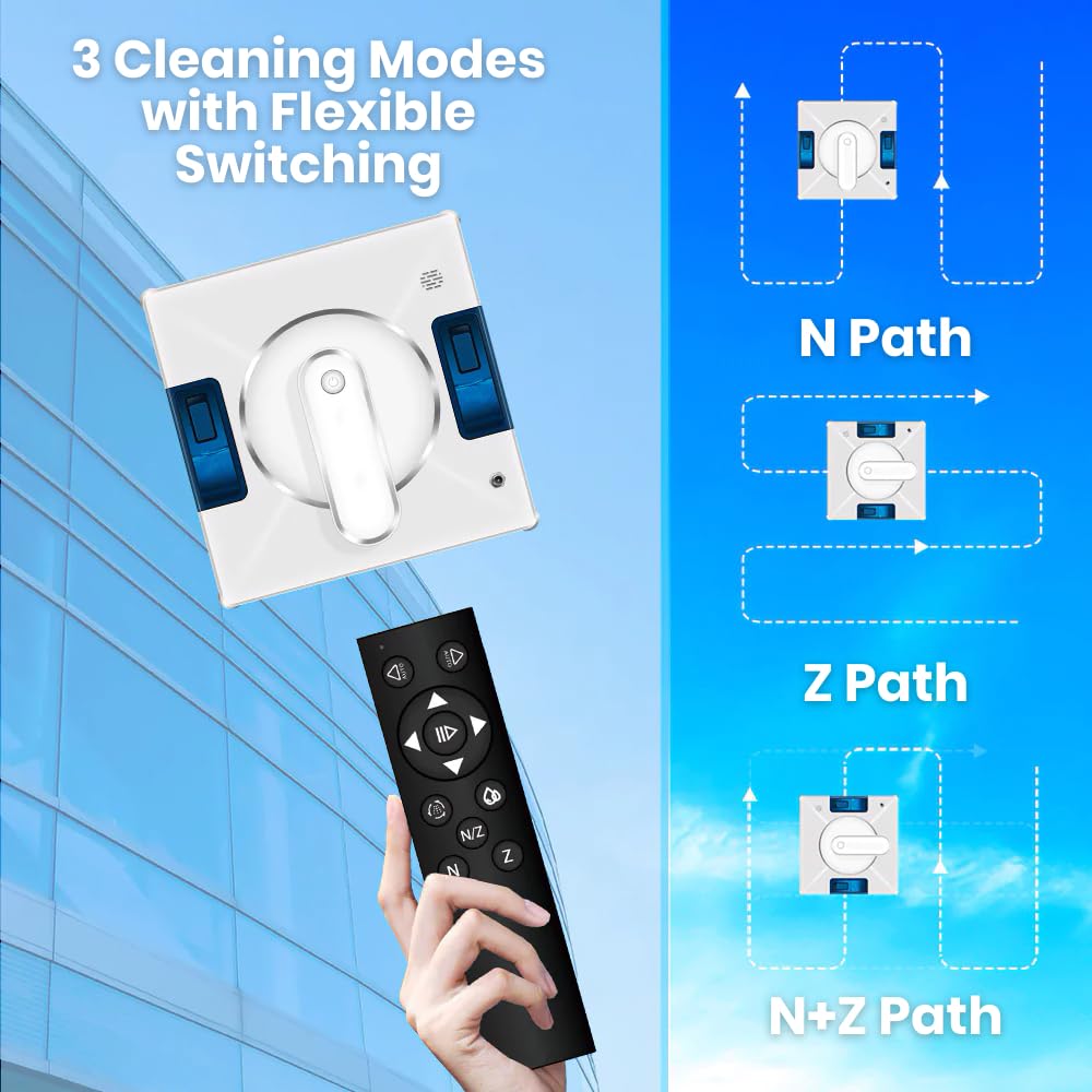 Intelligent Window Cleaning Robot with Built-in Dual Water Spray