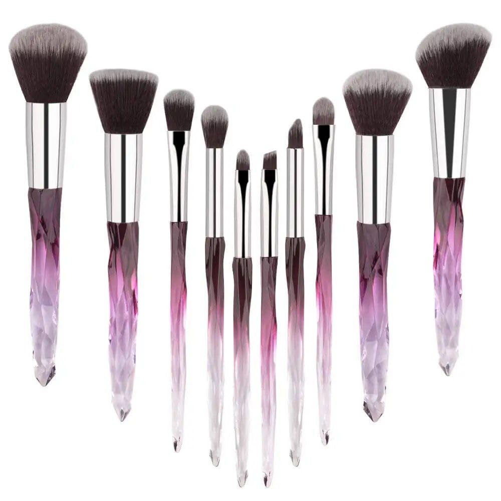 10-Piece Professional Makeup Brush Set