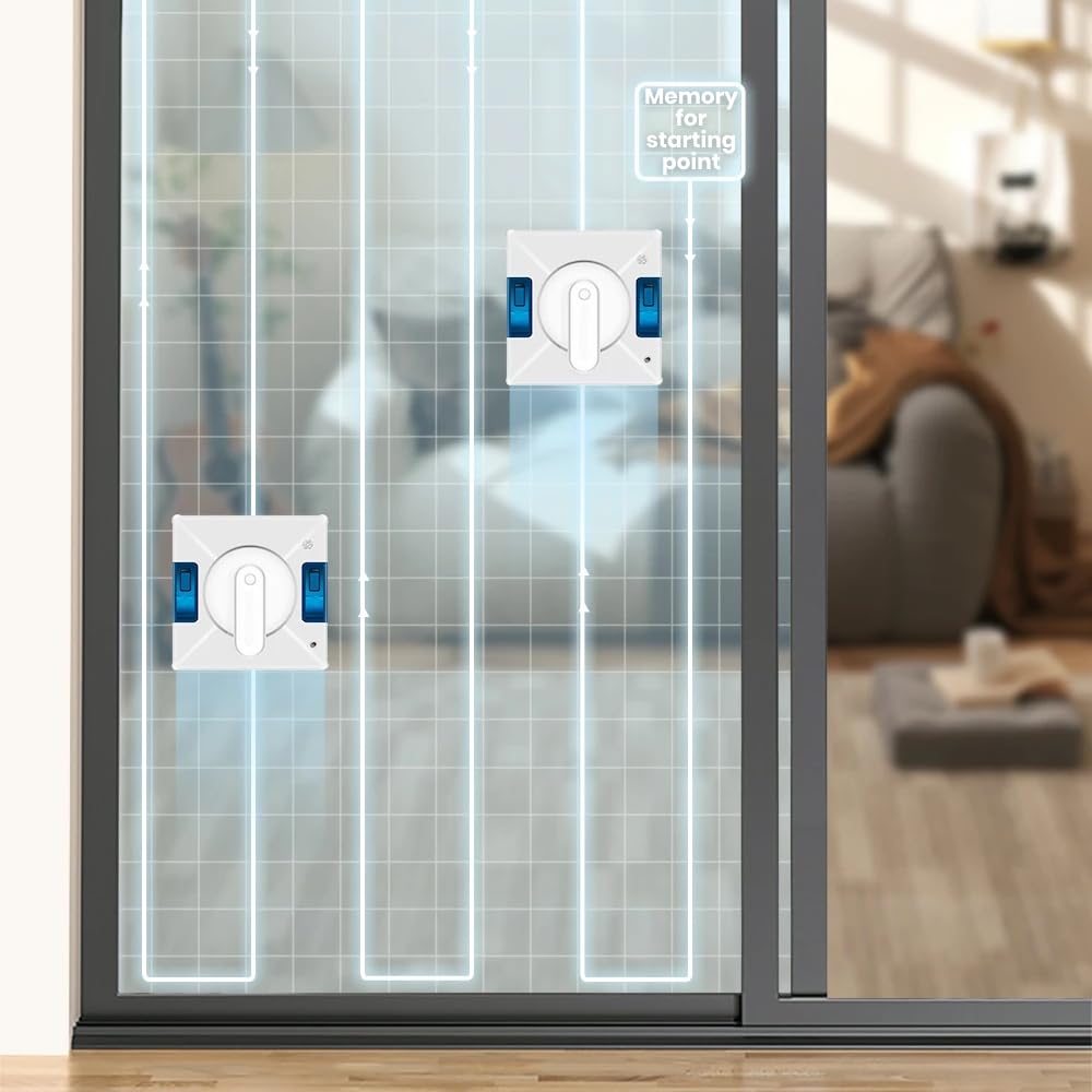 Intelligent Window Cleaning Robot with Built-in Dual Water Spray