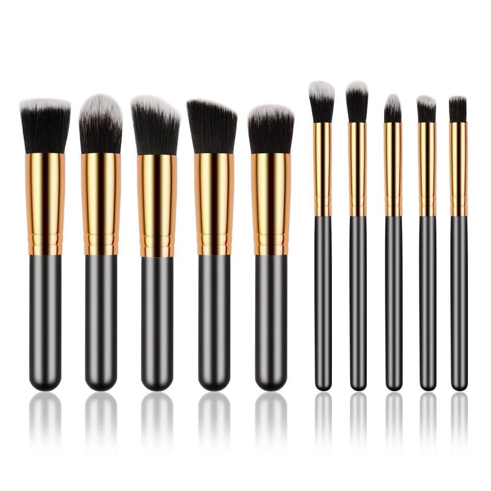 10-Piece Premium Makeup Brush Set