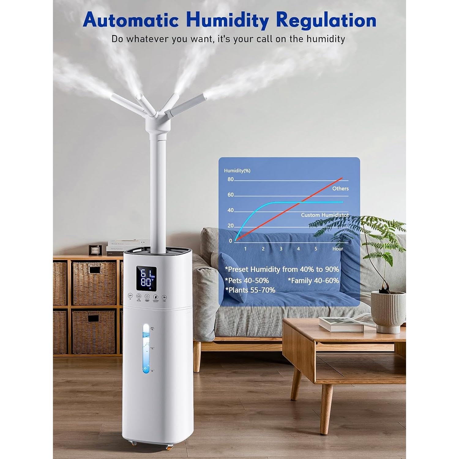 Whole House Humidifier with Essential Oil Tray