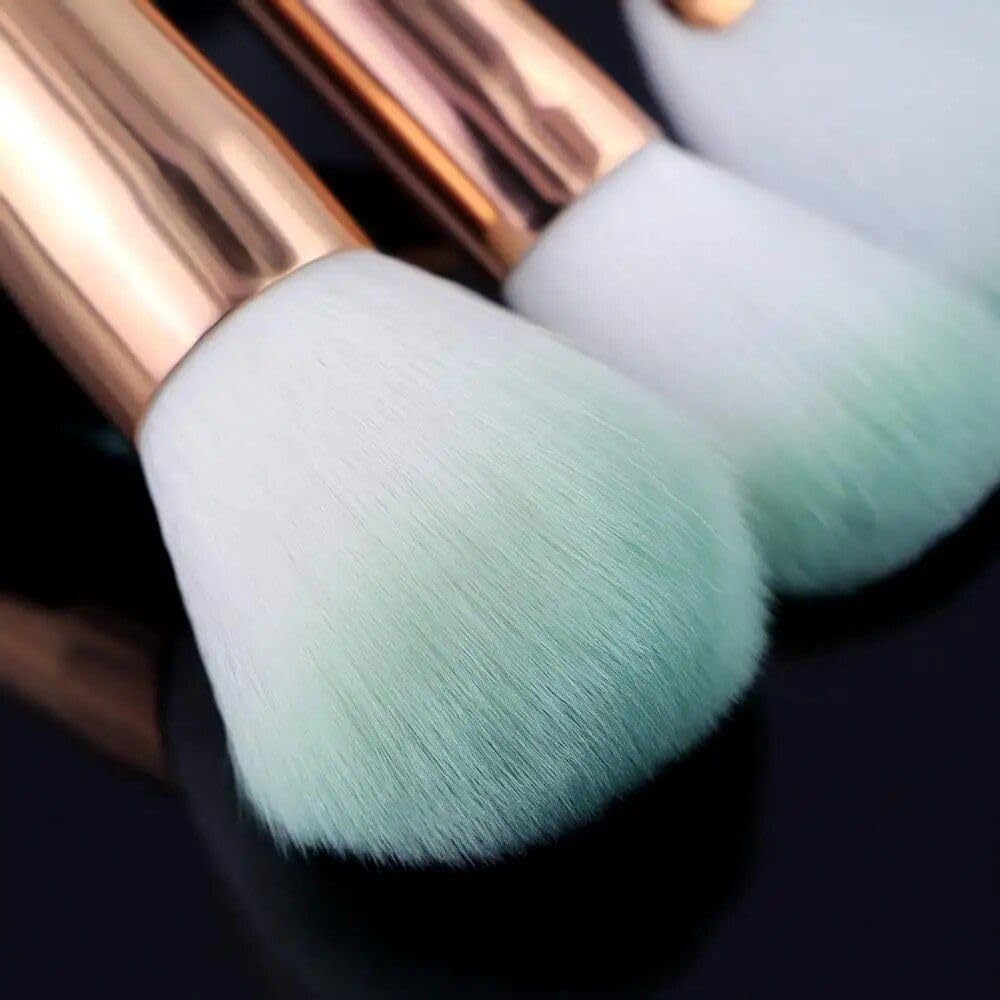 10Pcs Mermaid Style Makeup Brush Set