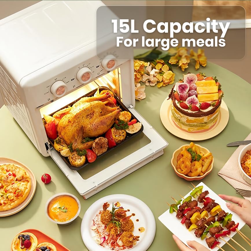 compact 2-in-1 electric air fryer oven