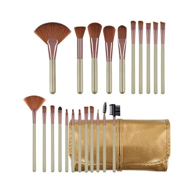 22-Piece Premium Makeup Brush Set with Cosmetic Bag
