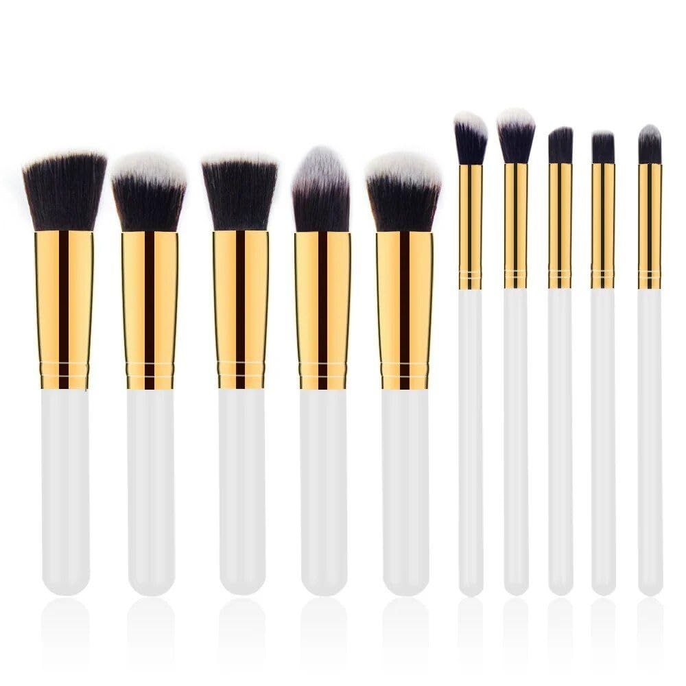 10-Piece Premium Makeup Brush Set