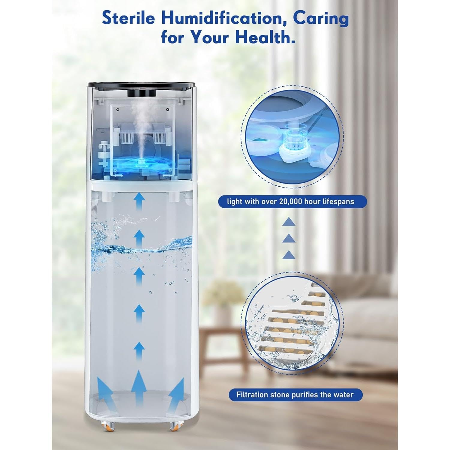 Whole House Humidifier with Essential Oil Tray