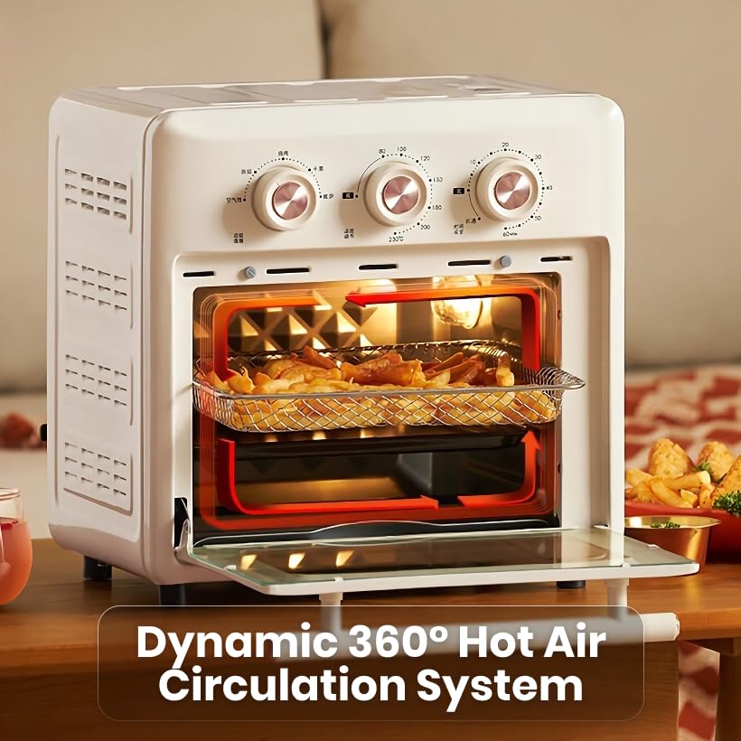 compact 2-in-1 electric air fryer oven