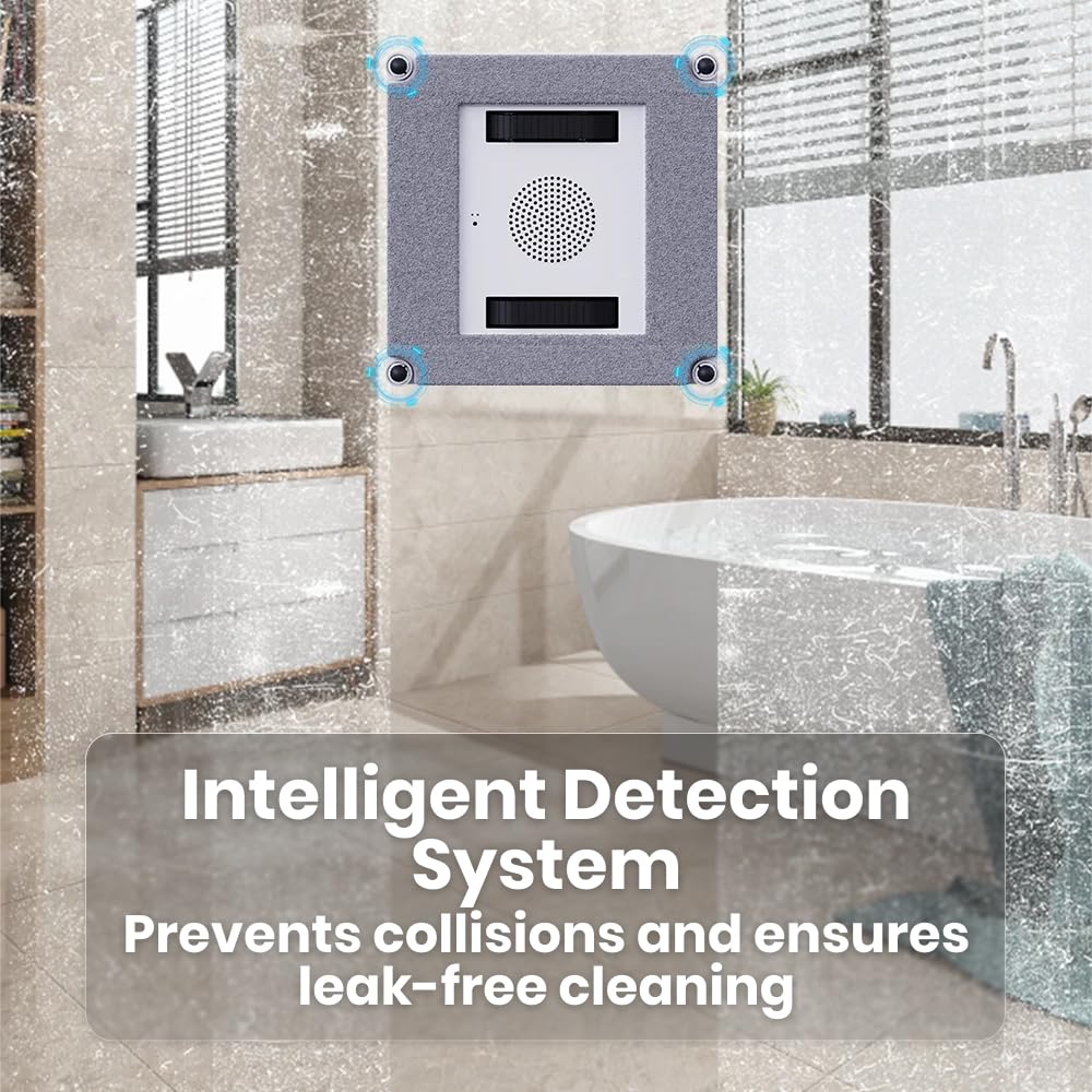 Intelligent Window Cleaning Robot with Built-in Dual Water Spray