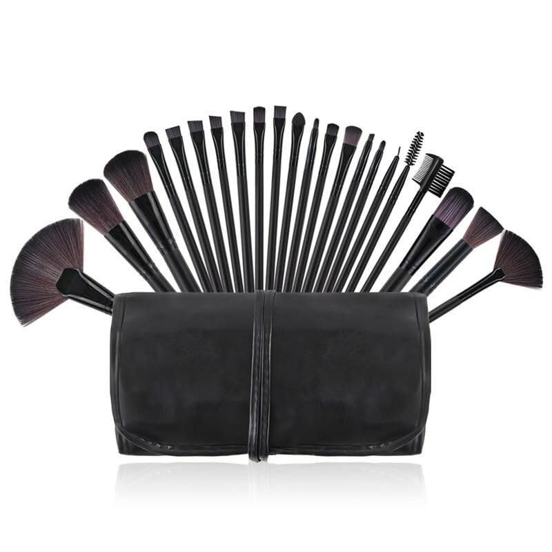 22-Piece Premium Makeup Brush Set with Cosmetic Bag