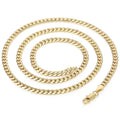 gold cuban link chain necklace for men